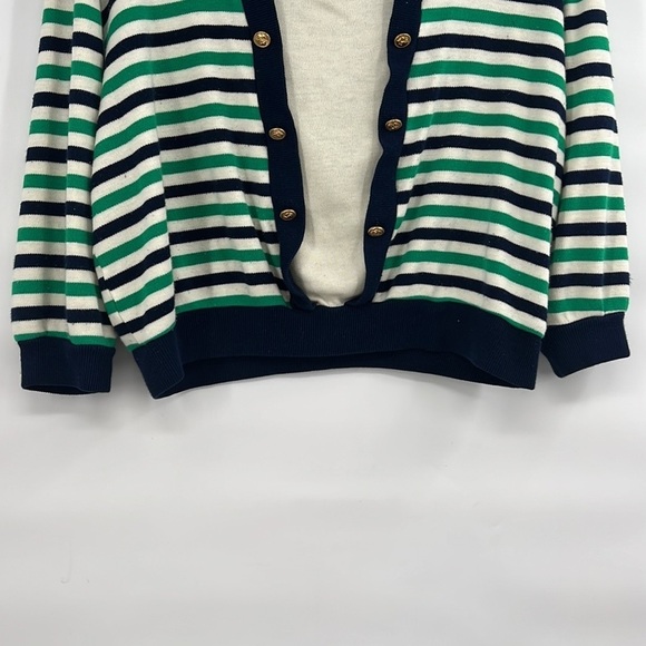Vintage sailing captain stripe top women’s size medium cropped - Picture 7 of 9